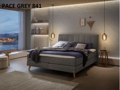 Lit Boxspring Fernanda en chêne massif de la marque Hasena | Le Monde du Lit