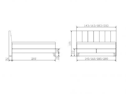 Lit Boxspring Fernanda en chêne massif de la marque Hasena | Le Monde du Lit
