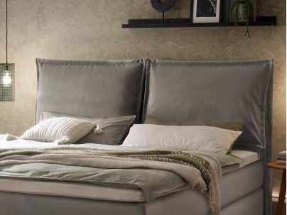 Lit Boxspring Ricarda en chêne massif de la marque Hasena | Le Monde du Lit