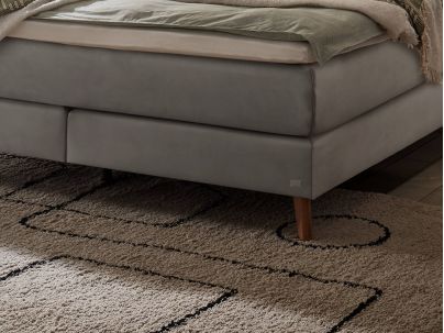 Lit Boxspring Ricarda en chêne massif de la marque Hasena | Le Monde du Lit