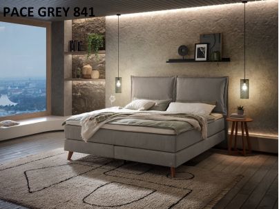 Lit Boxspring Ricarda en chêne massif de la marque Hasena | Le Monde du Lit