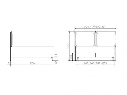 Lit Boxspring Ricarda en chêne massif de la marque Hasena | Le Monde du Lit