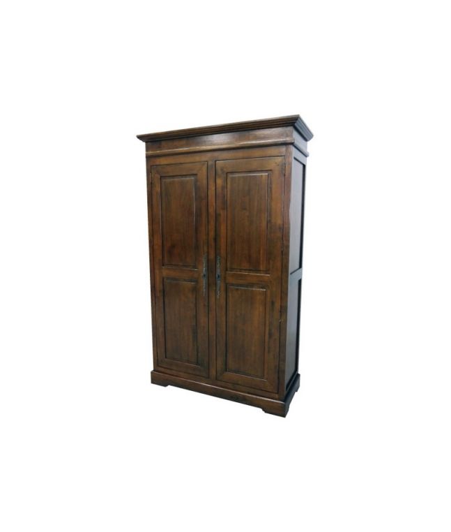 Armoire Rustic3 en hevea massif de qualité. Meuble en bois massif pour la chambre. Le Monde du Lit