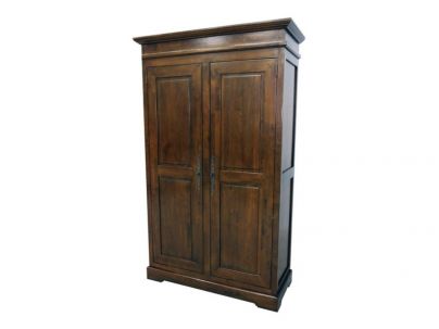 Armoire Rustic3 en hevea massif de qualité. Meuble en bois massif pour la chambre. Le Monde du Lit