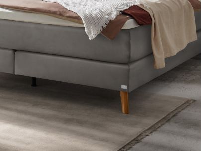 Lit Boxspring Marisol en chêne massif de la marque Hasena | Le Monde du Lit