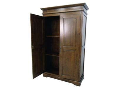 Armoire Rustic3 en hevea massif de qualité. Meuble en bois massif pour la chambre. Le Monde du Lit