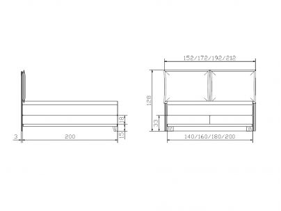 Lit Boxspring Imelda en chêne massif de la marque Hasena | Le Monde du Lit