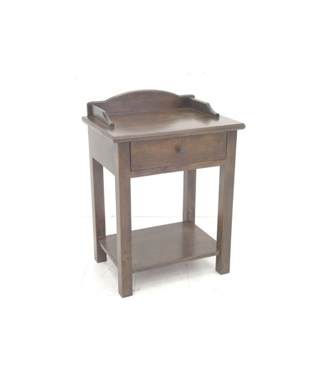 Chevet Campagne en hévéa massif de qualité. Meuble en bois massif pour la chambre. Le Monde du Lit