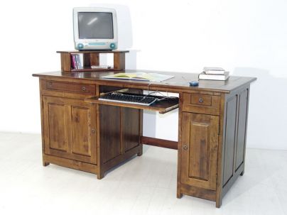 Bureau Rayong en hevea massif de qualité. Fabrication artisanale.