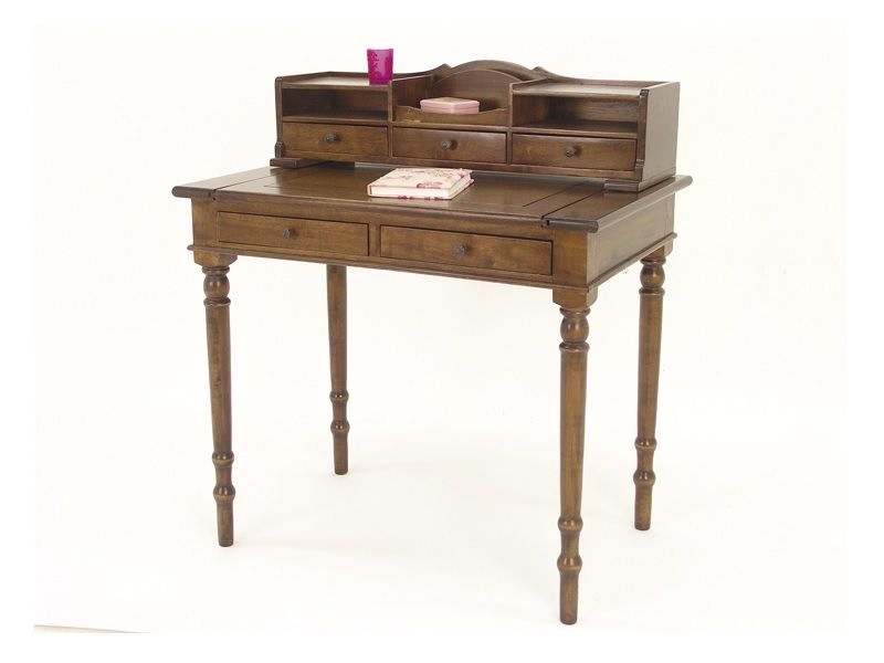 Secrétaire en hévéa massif Campagne