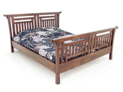 Lit Yala en hevea massif de qualité. Meuble en bois massif pour la chambre. Le Monde du Lit