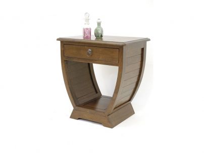 Chevet Satun en hévéa massif de qualité. Meuble en bois massif pour la chambre. Le Monde du Lit