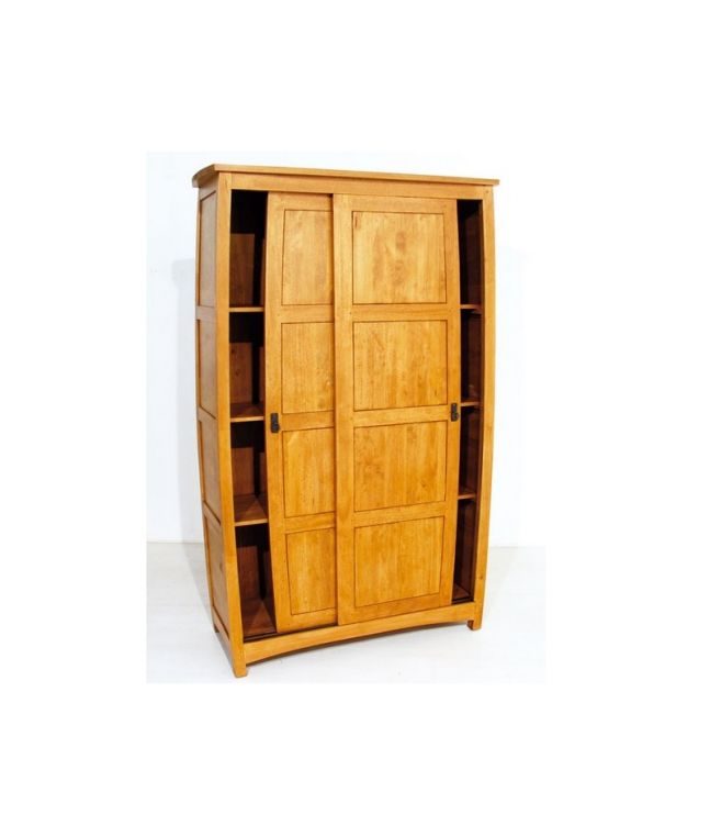 Armoire Satun en hevea massif de qualité. Meuble en bois massif pour la chambre. Le Monde du Lit