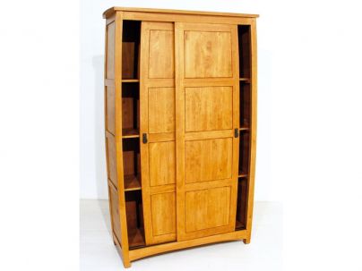 Armoire Satun en hevea massif de qualité. Meuble en bois massif pour la chambre. Le Monde du Lit