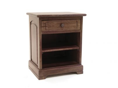 Chevet Country2 en hévéa massif de qualité. Meuble en bois massif pour la chambre. Le Monde du Lit