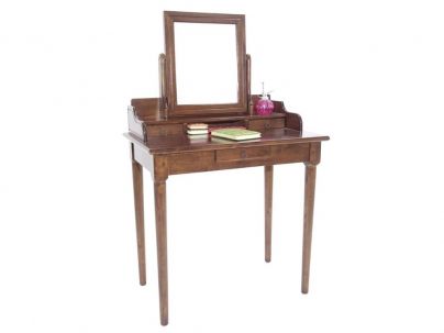 Coiffeuse Rustic en hevea massif de qualité. Fabrication artisanale.