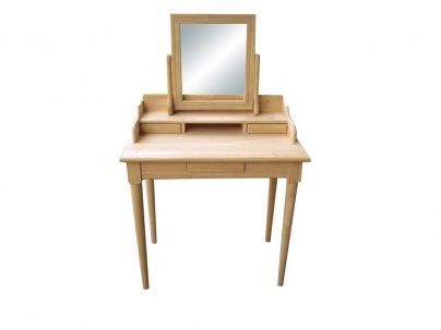 Coiffeuse Rustic en hevea massif de qualité. Fabrication artisanale.