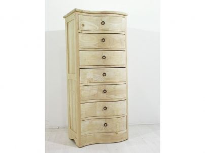 Chiffonnier Sinja en hevea massif de qualité. Fabrication artisanale.