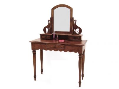 Coiffeuse Venise en hevea massif de qualité. Fabrication artisanale.