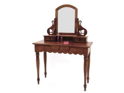 Coiffeuse Venise en hevea massif de qualité. Fabrication artisanale.