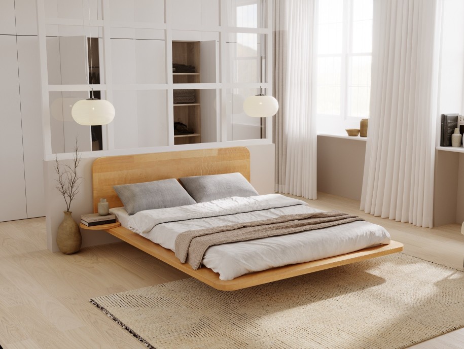 Lit Hortensia en hêtre massif