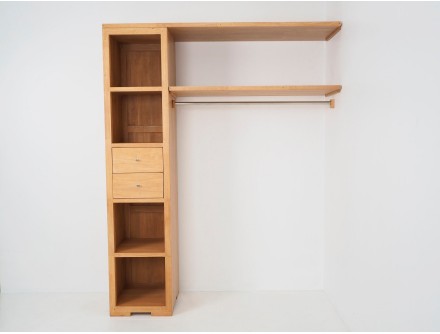 Dressing 1 colonne sur mesure et personnalisable en bois massif - Le Monde du Lit