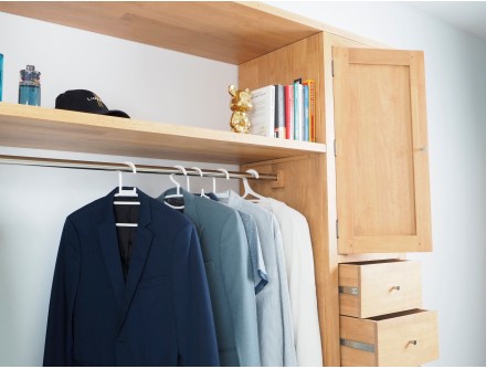 Dressing 1 colonne sur mesure et personnalisable | Le Monde du Lit