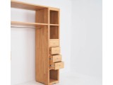 Dressing 1 colonne sur mesure et personnalisable en bois massif - Le Monde du Lit