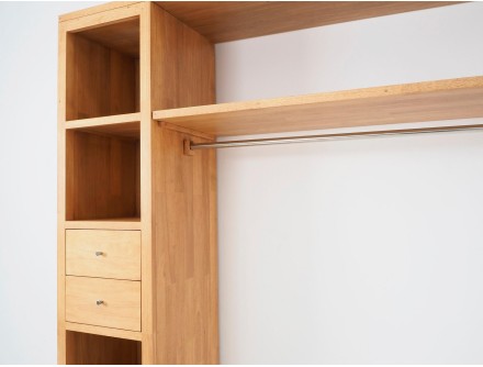 Dressing 3 colonnes sur mesure et personnalisable en bois massif - Le Monde du Lit