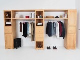 Dressing 3 colonnes sur mesure et personnalisable en bois massif - Le Monde du Lit