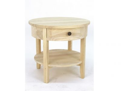 Tablette Satun en hévéa massif de qualité. Meuble en bois massif pour la chambre. Le Monde du Lit