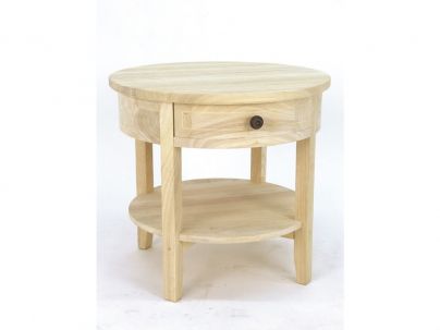 Tablette Satun en hévéa massif de qualité. Meuble en bois massif pour la chambre. Le Monde du Lit