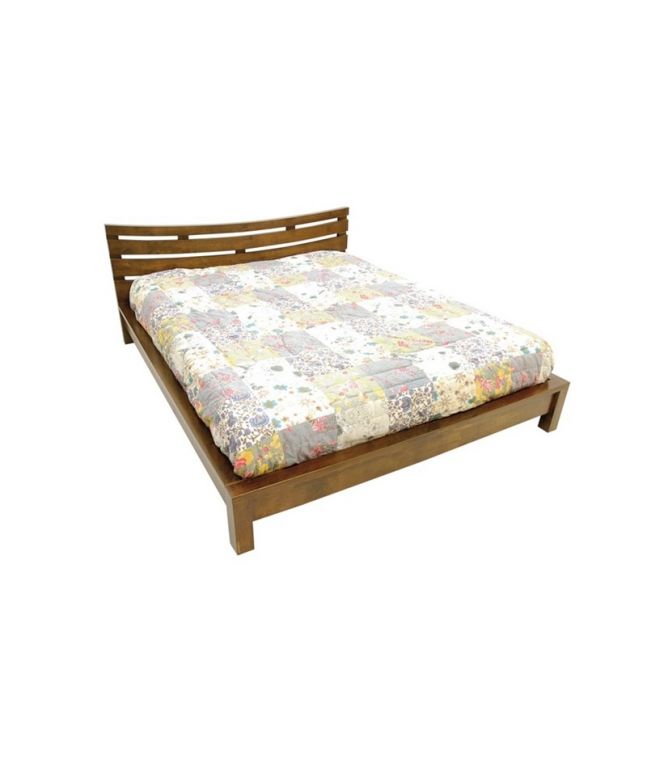 Lit Phuket en hevea massif de qualité. Meuble en bois massif pour la chambre. Le Monde du Lit