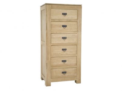 Chiffonnier Bangkok en hevea massif de qualité. Fabrication artisanale