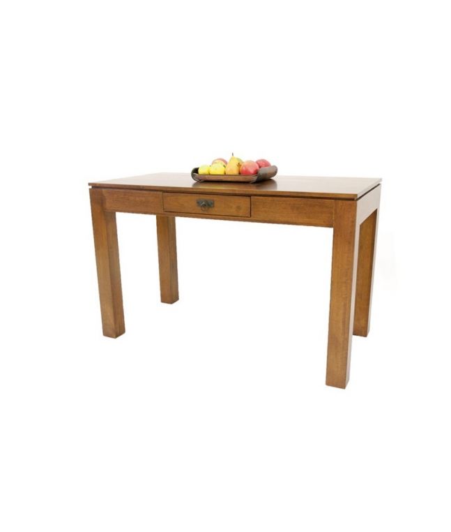 Bureau Bangkok en hevea massif de qualité. Fabrication artisanale.