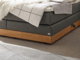 Lit Boxspring Alba en chêne massif de la marque Hasena | Le Monde du Lit