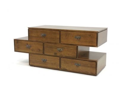 Commode Bangkok2 en hevea massif de qualité. Meuble en bois massif pour la chambre. Le Monde du Lit