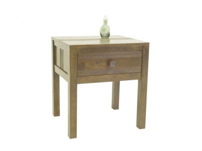 Chevet Pattaya en hévéa massif de qualité. Meuble en bois massif pour la chambre. Le Monde du Lit