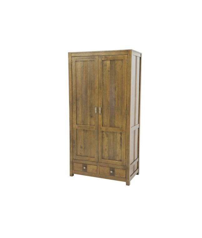 Penderie Pattaya en hevea massif de qualité. Fabrication artisanale.