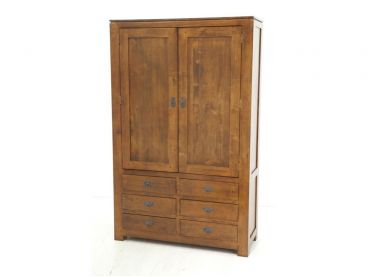 Armoire Bangkok 6 tiroirs 2 portes 110 cm