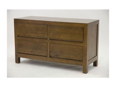 Commode Tak2 en hevea massif de qualité. Meuble en bois massif pour la chambre. Le Monde du Lit