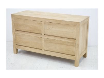 Commode Tak2 en hevea massif de qualité. Meuble en bois massif pour la chambre. Le Monde du Lit