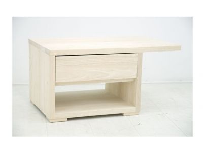 Chevet Tak en hévéa massif de qualité. Meuble en bois massif pour la chambre. Le Monde du Lit