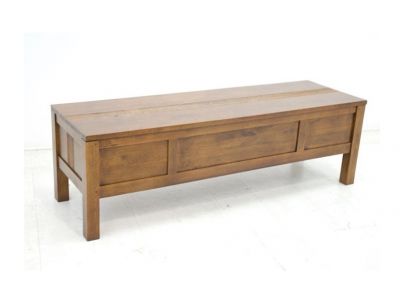 Coffre Pattaya en hevea massif de qualité. Fabrication artisanale.