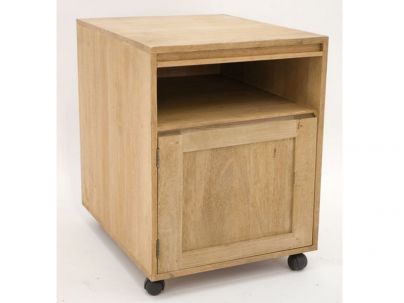 Cube sous bureau Tak 2 en hevea massif de qualité. Haut de gamme