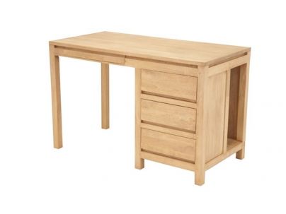 Bureau Tak en hevea massif de qualité. Fabrication artisanale.