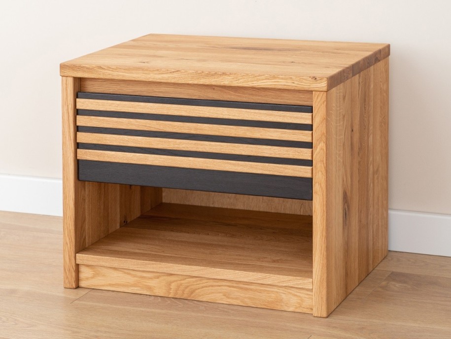 Chevet Rome en bois de chêne massif