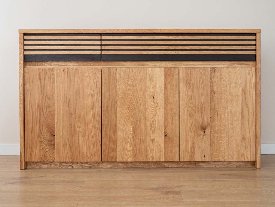 Commode Rome en bois de chêne massif