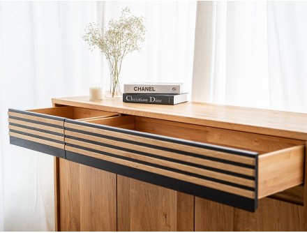 Commode Rome en bois de chêne massif