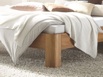 Lit Teo en bois de chêne massif haut de gamme | Le Monde du Lit